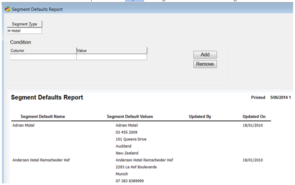 Segment Defaults Report – Tres Technologies