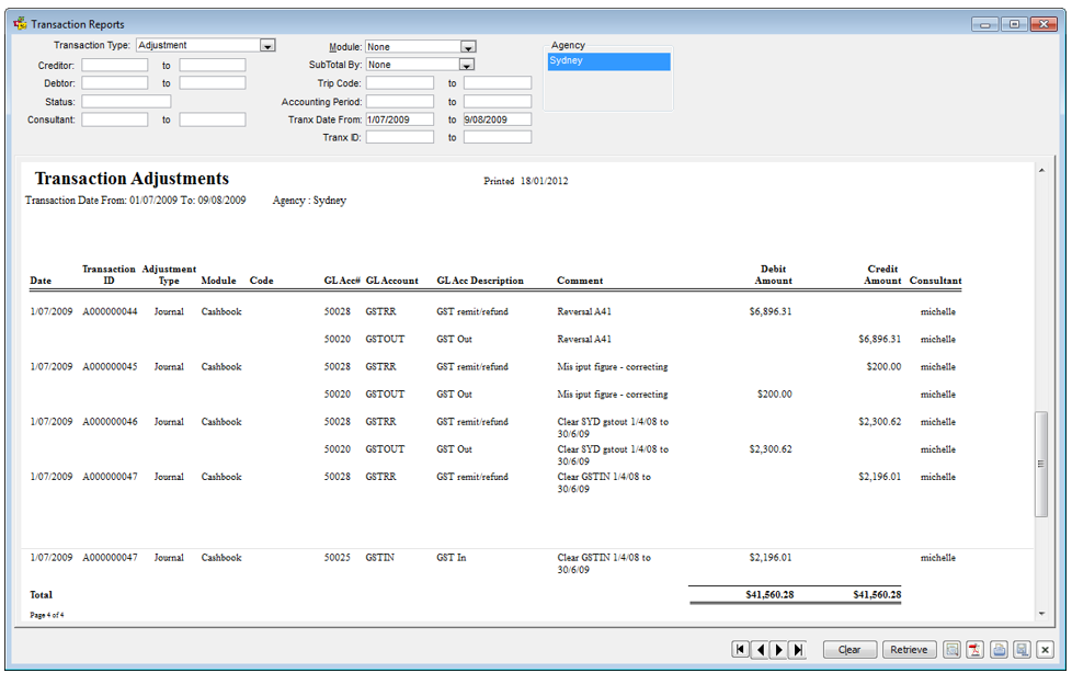 Transaction Reports – Tres Technologies
