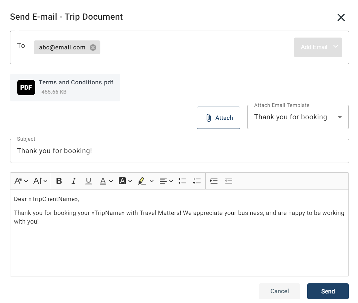 Email Templates – Tres Technologies