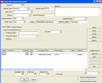 IC/Host Functionality for ClientBase Windows and Trams Back Office ...